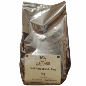 Fine non-iodised sea salt – fyn nie-gejodeerde see sout sakkie